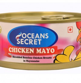 Oceans Secret Chicken Mayo Shredded Boneless Chicken Breasts In Mayonnaise  Tin  180 grams